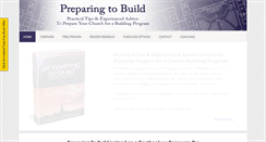 Desktop Screenshot of preparingtobuild.com